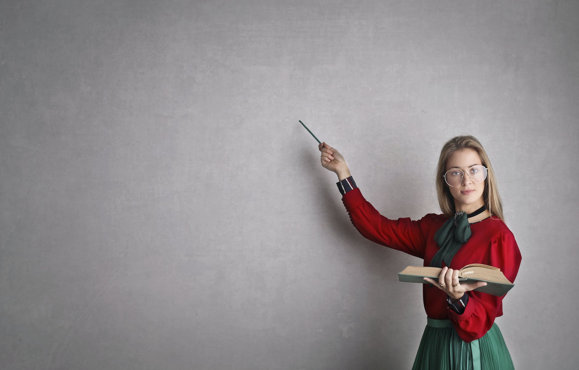 woman in discussing a lesson plan