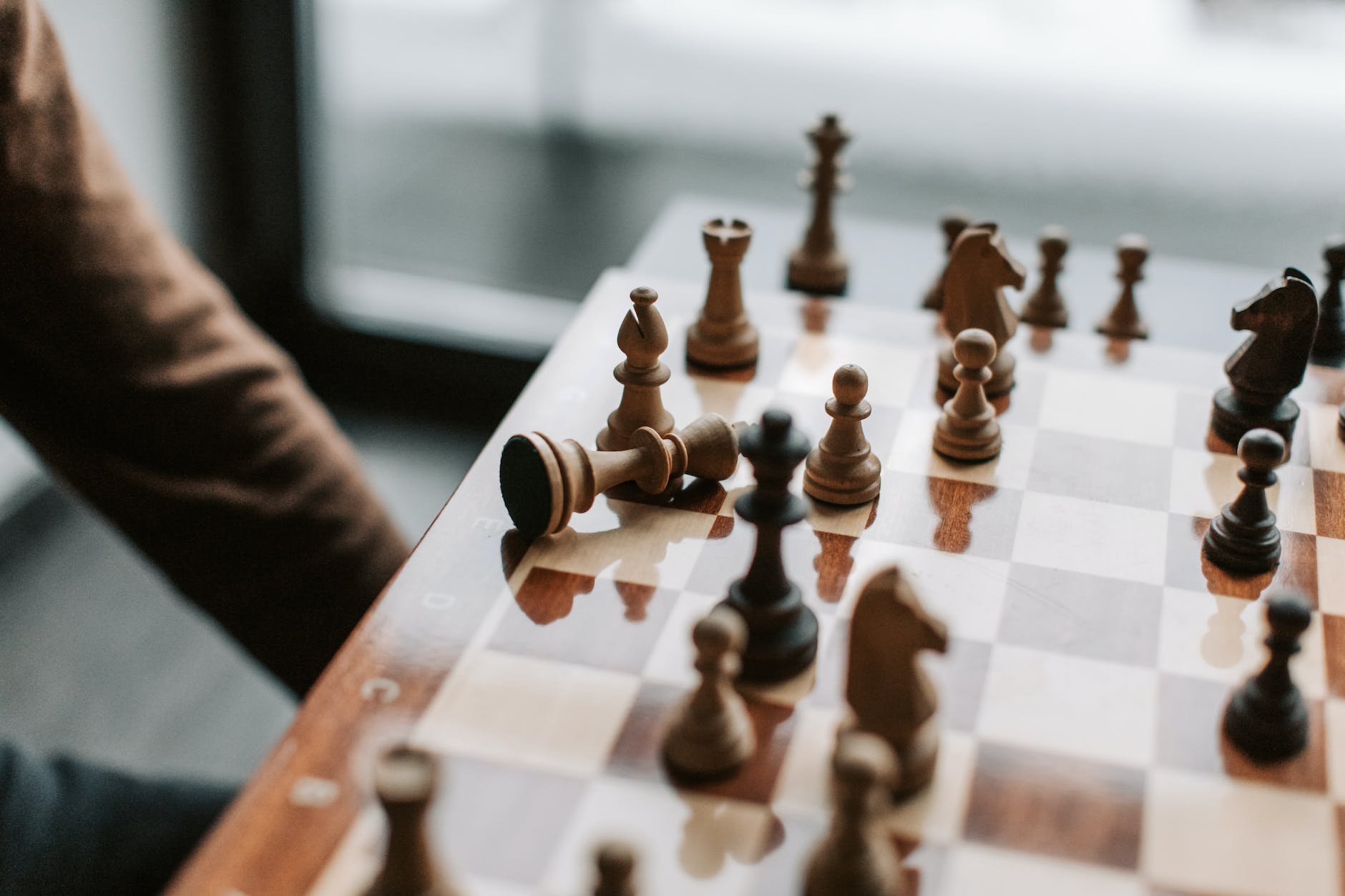 chess pieces on a chess board